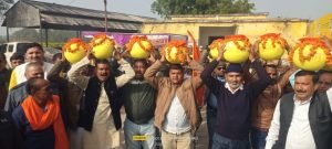 अक्षत कलश शोभा यात्रा का आयोजन...