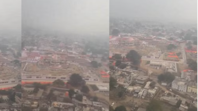 थोड़ी देर में राम मंदिर पहुंचेंगे पीएम मोदी, आसमान से देखें अयोध्या का