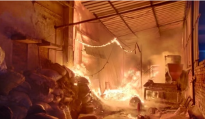 शॉर्ट सर्किट से धधकी आग...दो फैक्टरियां जलकर खाक,