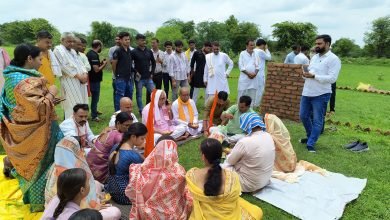 विश्व हिंदू परिषद कार्यालय भवन निर्माण हेतु हुआ भूमि पूजन