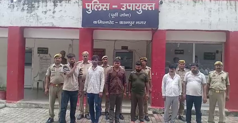 कानपुर में 70 लाख की हाईप्रोफाइल चोरी का खुलासा, 6 आरोपी गिरफ्तार।